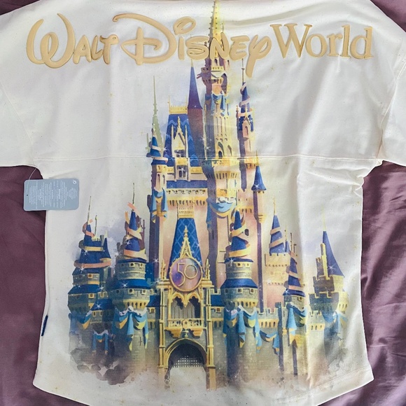 Disney Tops - Disney - Walt Disney World 50th Anniversary Castle Sprit Jersey, New with Tags